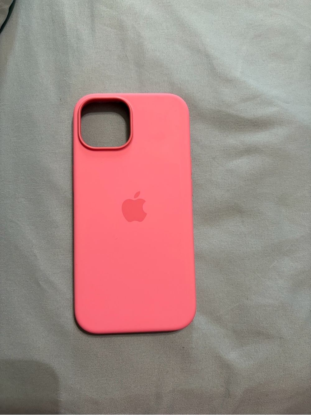Apple Pink Silicone iPhone Case - Soft-Touch Protective Cover